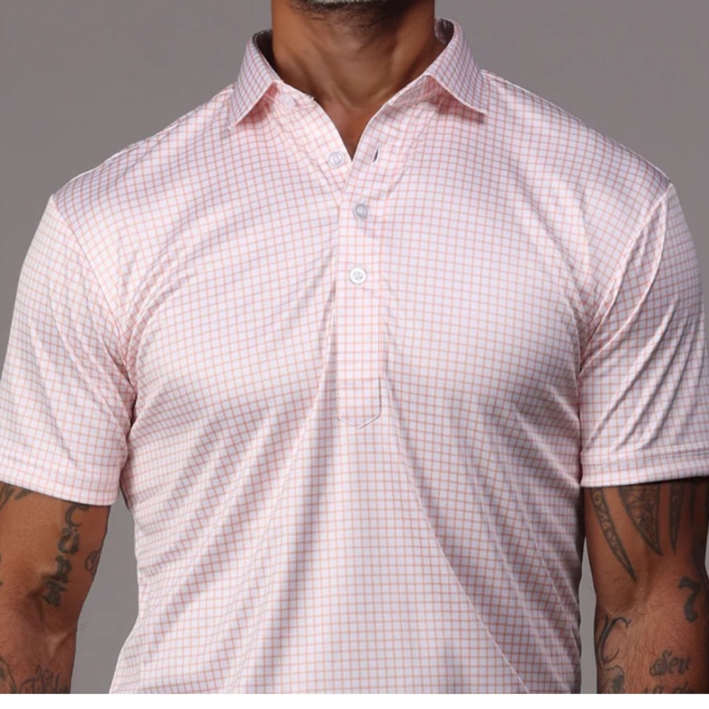 Men's Checkered Polo Shirt